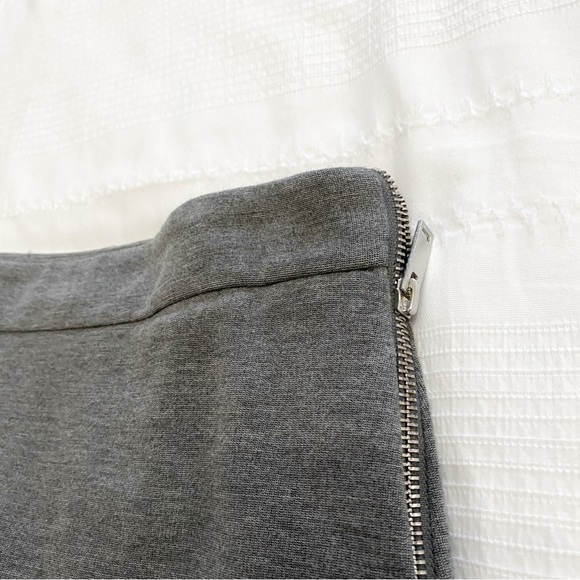 COS GREY DOUBLE ENDED SIDE ZIPPER PENCIL SKIRT - 8 - Picture 6 of 10
